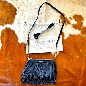 Rebecca Minkoff Suede Fringe Crossbody